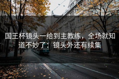 国王杯镜头一给到主教练，全场就知道不妙了：镜头外还有续集