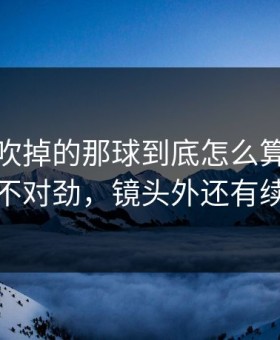 热火被吹掉的那球到底怎么算？越看越不对劲，镜头外还有续集