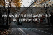 热刺被吹掉的那球到底怎么算？太离谱，数据党都沉默了