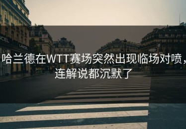 哈兰德在WTT赛场突然出现临场对喷，连解说都沉默了