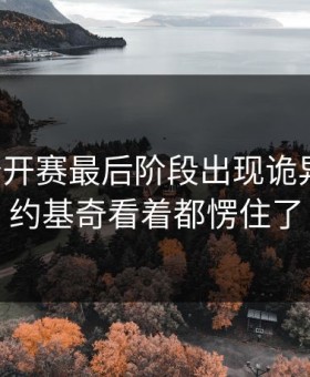 网球公开赛最后阶段出现诡异走向，约基奇看着都愣住了
