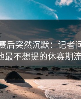 詹姆斯赛后突然沉默：记者问到了一个他最不想提的休赛期流言。