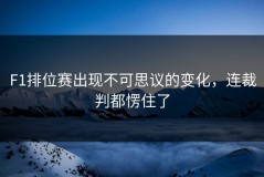 F1排位赛出现不可思议的变化，连裁判都愣住了