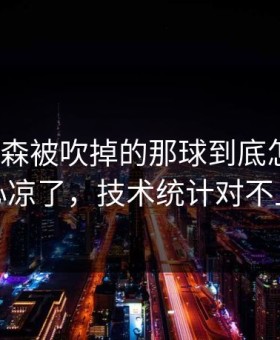 勒沃库森被吹掉的那球到底怎么算？心凉了，技术统计对不上