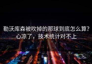 勒沃库森被吹掉的那球到底怎么算？心凉了，技术统计对不上