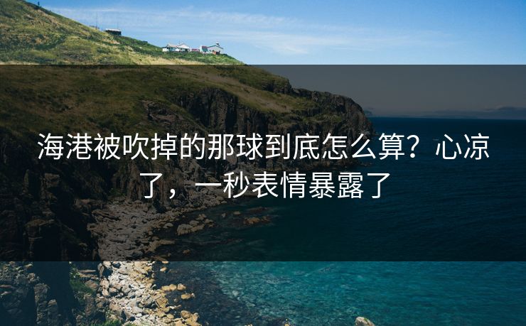 海港被吹掉的那球到底怎么算？心凉了，一秒表情暴露了